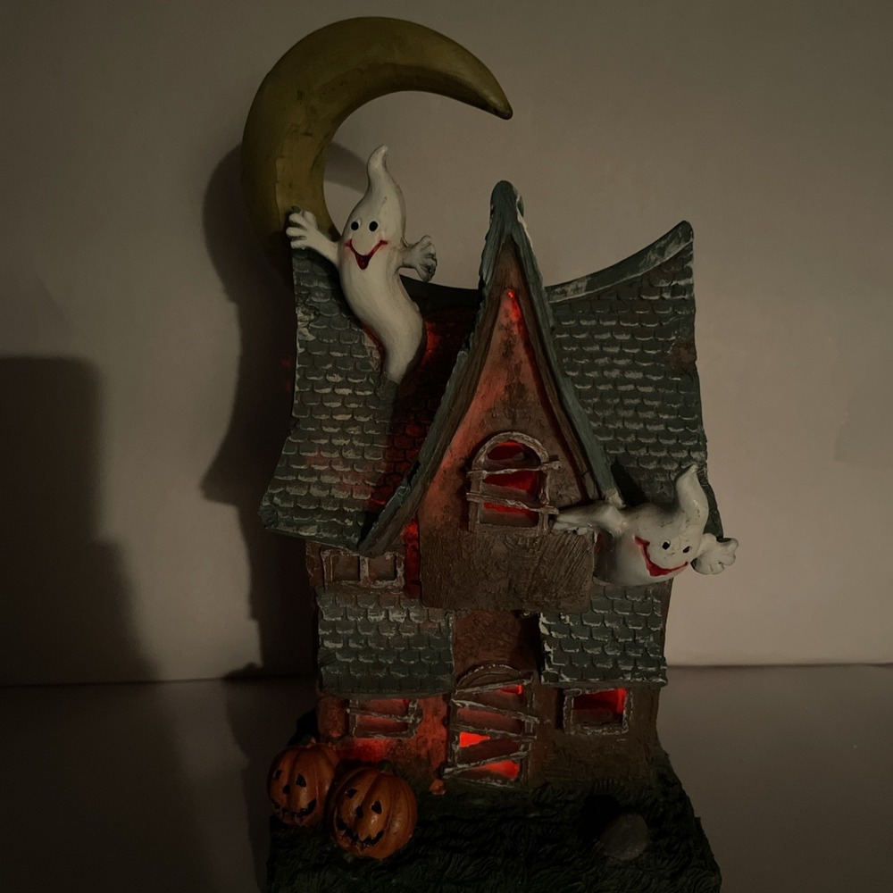 VINTAGE HALLOWEEN HOUSE LIGHT UP Color Changing DECORATION SPOOKY TESTED - Picture 6 of 16